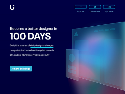 #100 Daily Ui / Daily Ui Website redesign (Dark) app daily ui daily ui 100 daily ui challenge dailyui dailyui 100 dailyui100 dailyuichallenge darkmode design landingpage ui ux web website design