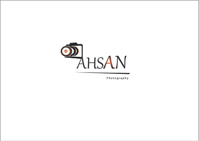 Ahsaan photography logo design graphics design illustrator iluastration logo logo design