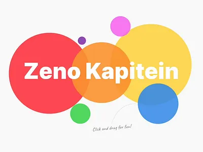 Portfolio Bubbles animation colorful interaction interaction design playful portfolio web design