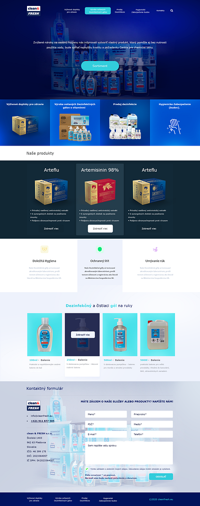 cleanafresh hp final design ui web