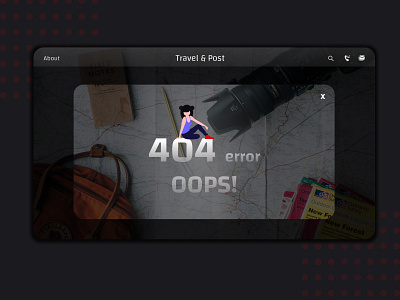 404 Error page @dailyui branding figma minimal mobile design typography ui ui design web xd design