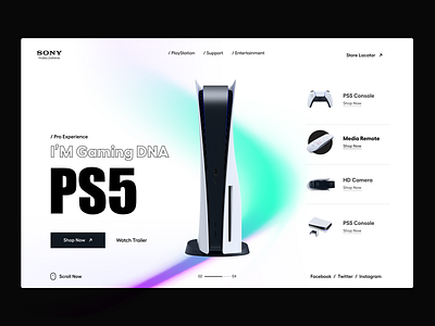 Web UI app ui clean ecommerce landing page landingpage product design ps5 shop sony sony playstation typography ui ui ux user experience user interface ux website website design websites white
