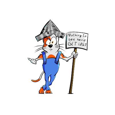 Get Lost animal cartoon color comic cool fun funny humor illustration ink