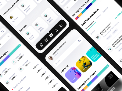 Mobile Banking App app bank card banking finance fintech mobile