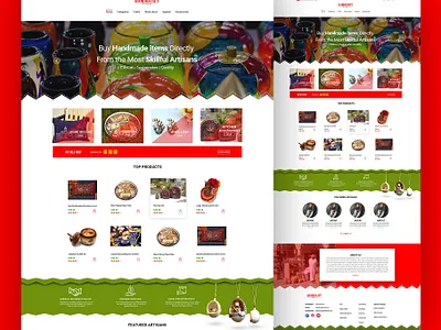 Handicraft Web Design design graphic designer landing page landing page design ui ux web webdesign website website concept website design website designer website template