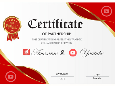 certificate1 adobe adobe illustrator advertising banner banner ad banner design branding certificate certificate design certificate template logo design logos