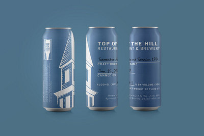 Top of the Hill brewery design graphic design packaging design print design squarespace web design