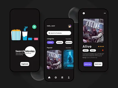 Movie app ui amazon app design app ui appdesigner application branding design movieapp netflix ui ui designer uidesign uidesigner uiux user experience ux uxdesign uxdesigner