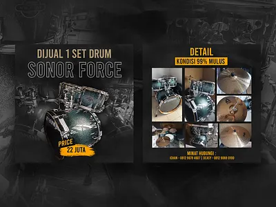 Promotion Poster 1:1 1:1 drum indonesia instagram poster promotion square