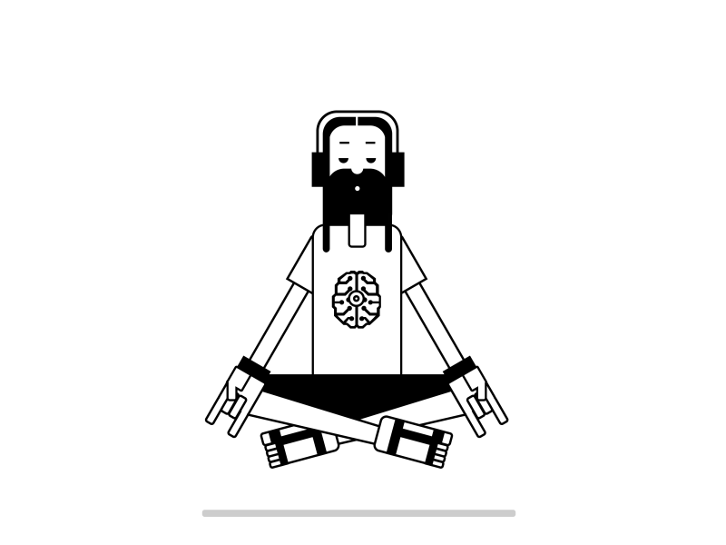 meditation in session animation character character design chitrakathi graphic illustration motion space vector