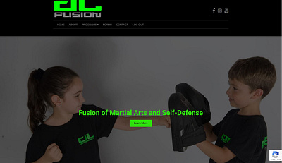 DefenseLab Fusion Hays Homepage website design