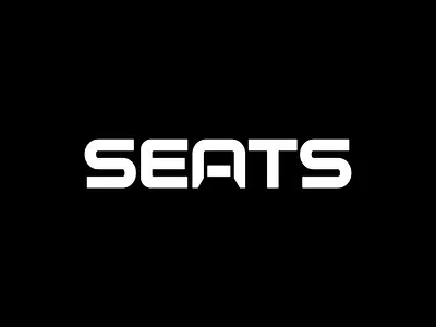 SEATS chair concept design furniture home house icon interior letter living livingroom logo logotype negative space logo seats sofa symbol wordmark wordmark logo