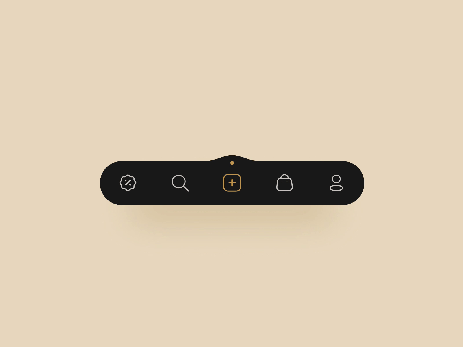 Nav Bar Interaction animated gif app design button animation button states clean concept daily ui interactive design minimal navigation transition ui deisgn ui design uxdesign