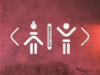 Bathroom signage design bathroom baño brand brand design branding branding design design designer diseño graphic graphicdesign illustratrion ilustración people toilet