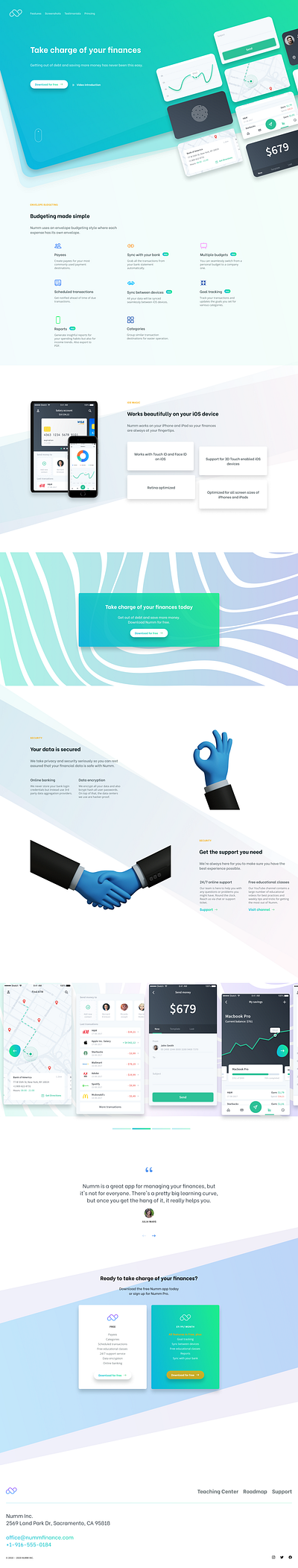 Financial Landing banking budget finance landingpage ui ux webdesign