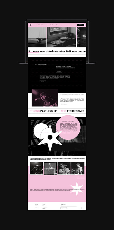 Frankfurt Music Festival | Web Design/Website design branding design graphic graphicdesgn typography ui uidesignpatterns ux webdesign website