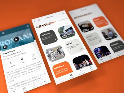 Arrowhead Church App - 2021 Redesign app church church app flat minimal ui