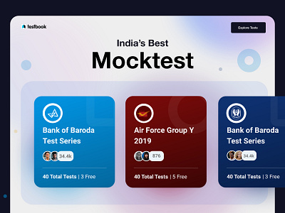 Test Series Cards for Government Exams