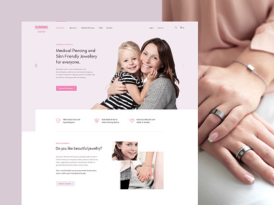 Medical Beauty Web Design - UX/UI beauty product branding clean ui concept creative design creative direction elegant flat fun illustration jewellery minimal ui ux web website