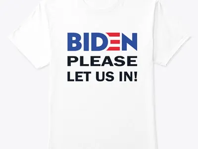 biden please let us in t shirt