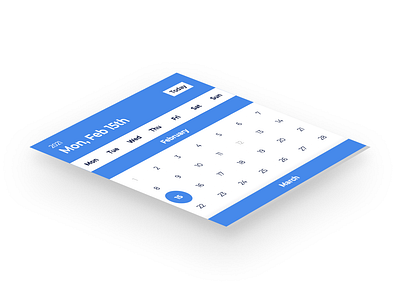 Smart React Calendar design flat minimal ui uidesign ux uxdesign uxui web