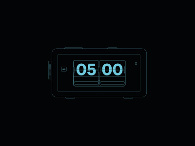 Flip Clock. art direction brand creative direction editorial editorial art editorial illustration outline tyography type