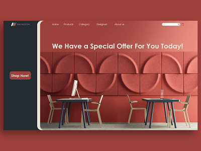 Furniture store buy design flat furniture store minimal ui web