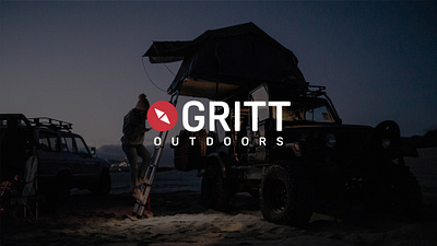 GRITT Outdoors adventure adventurer logo brand design brand identity design brand strategy branding camping camping logo logoai logodesigner outdoor badge outdoor logo outdoors typography