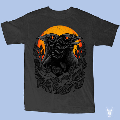 Available apparel design artwork band merch clothing design crow design illustration merch design merchandise design raven sebrodbrick t shirt design tshirt design