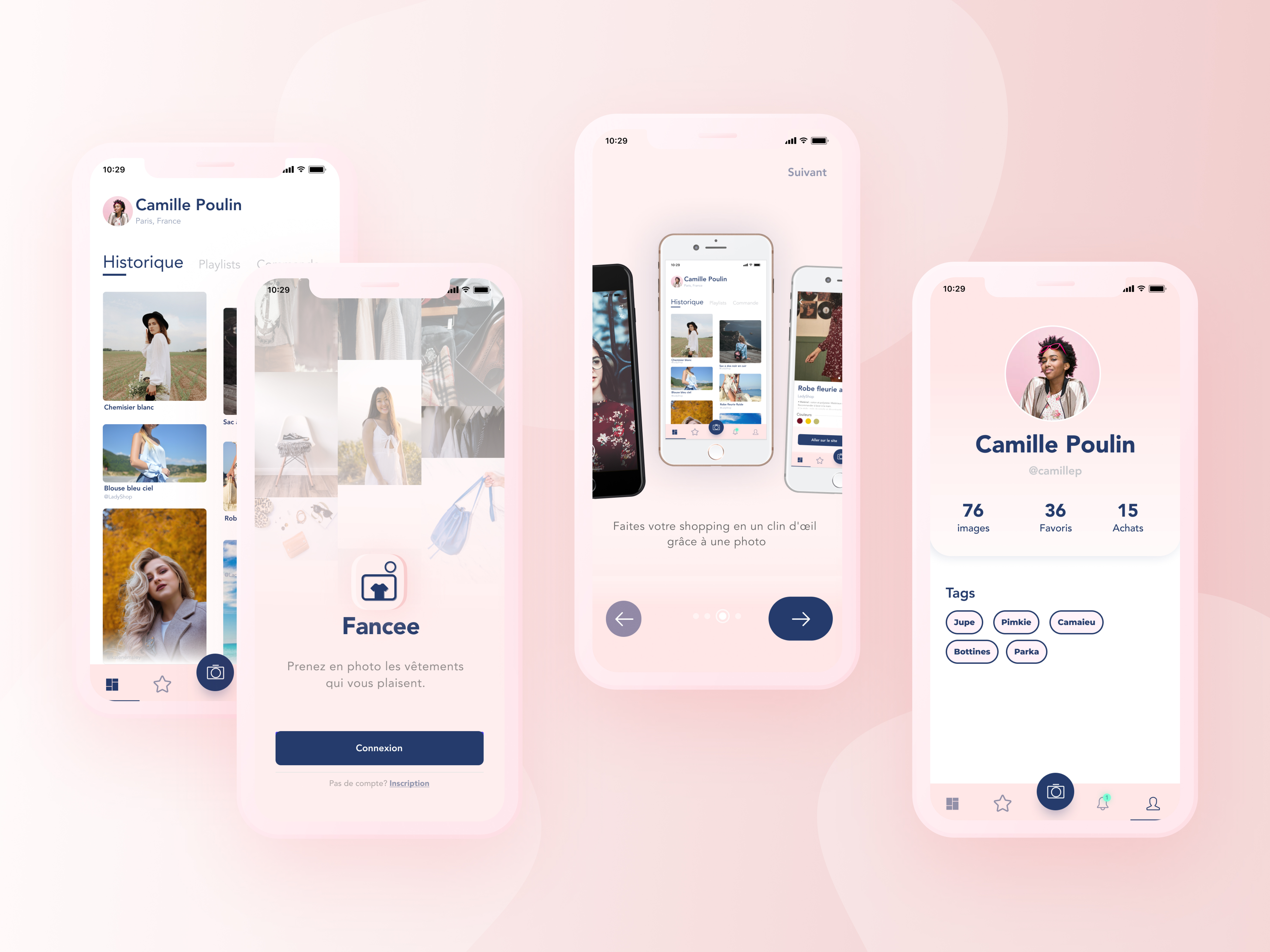 Example of Fancee - Application Mobile