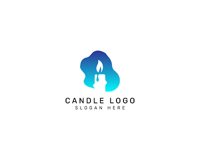 CANDLE LOGO brand design branding candle candle logo design flat icon logo logodesign logotype minimal simple simple design sing vector