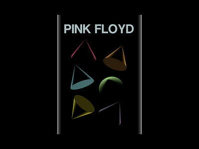 Pink Floyd Poster II 3d dark side of the moon design illustration pink floyd poster