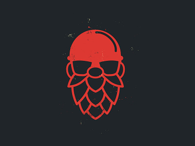 Bikes Beards and Brews Logomark beer content creator icon motorcycle youtube