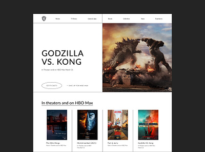 Website redesign — Warner Bros cinema media redesign site ui warner bros web web design website
