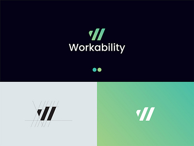 W Letter Workability Logo Design app brand design brand identity branding logo corporate design identity logo designer minimal modern logo texture trendy logo w letter w letter mark w logo w mark w monogram web website