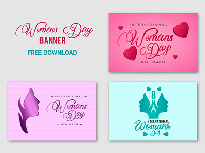 International Women’s Day Banner 8 march banner banner ads banner design behance branding facebook banner graphic design illustration illutration logo love vector web banner