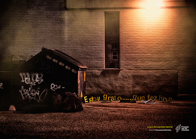 Alley Ad advertising alley cinema4d subtitle