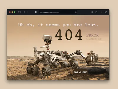 404 error on Mars 404 404 error page mars mars rover nasa neutrals perseverance robot space ui webpage