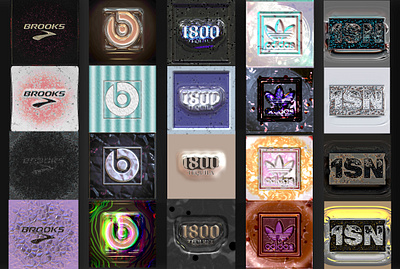 36 Days of Logos (inspired by 36 Days of Type) part 2 3dlogoanimation 3dmax 3dmodeling 3drendering 3dsmax adobe dimension adobe illustrator adobe photoshop brand design branding branding and identity branding design cinema 4d cinema4d design filterforge logo logo design octanerender vray