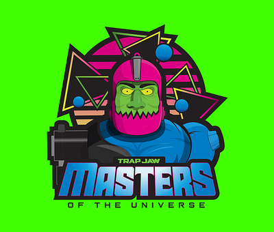 Masters of the Universe Trap Jaw Illustration design illustration logo masters of the universe retro design toys trap jaw vector vintage design