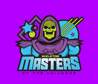 Masters of the Universe Skeletor Illustration design illustration logo masters of the universe retro design skeletor toys vector vintage design