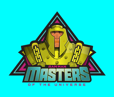 Masters of the Universe Ram Man Illustration design illustration logo masters of the universe ram man retro design toys vector vintage design