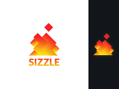 Flame Logo Sizzel abstract logo branding dailylogo dailylogochallenge flame flame logo flat logo logo design logo mark logodesign minimal sizzle vector