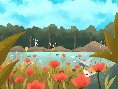 A Summer Day art design digital illustration procrete