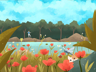 A Summer Day art design digital illustration procrete