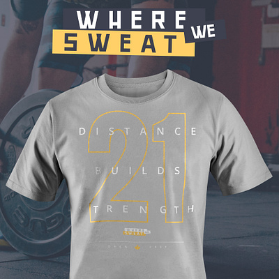 Where We Sweat apparel design crossfit t shirt design