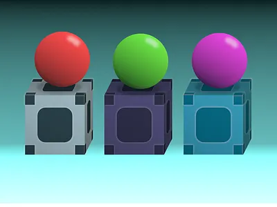 Spheres & Boxes illustration vector