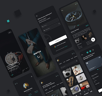 Watch app design ui