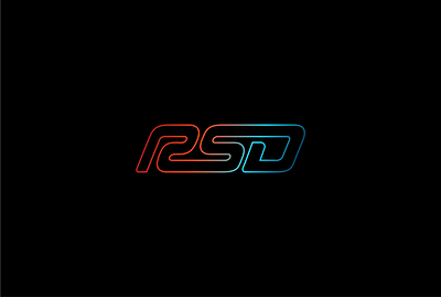 RSD LOGO cars gradient gradient logo independant logo logo design motorsport motorsports vector