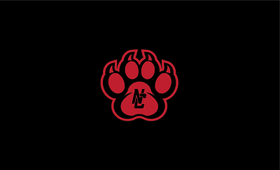 North Central High School Rebrand Secondary Logo claw concept high school logo nc panther panthers paw rebrand